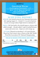 2008 Bowman Draft Picks & Prospects Chrome Graham Hicks