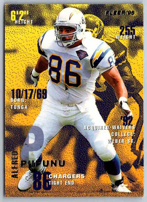 1995 Fleer Alfred Pupunu #337