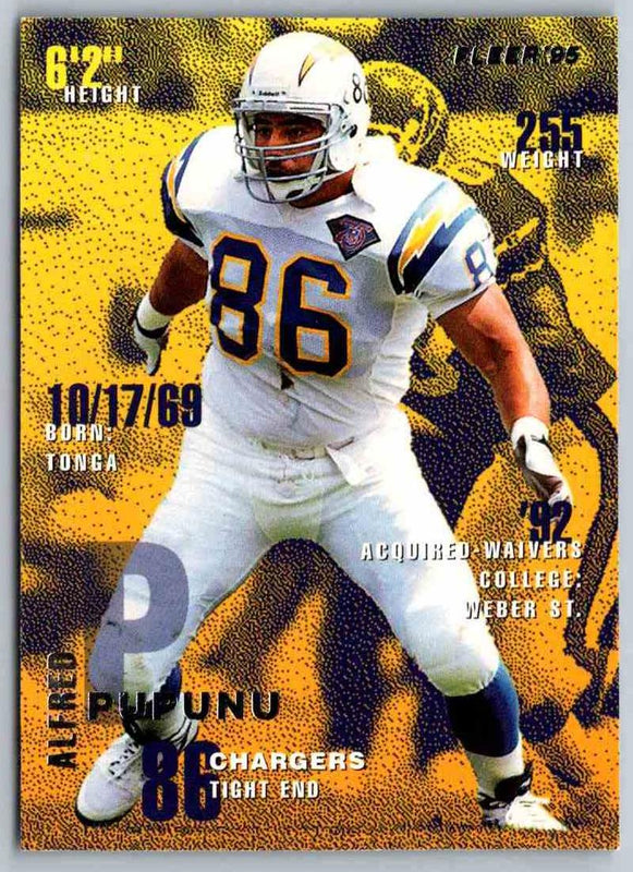 1995 Fleer Alfred Pupunu #337