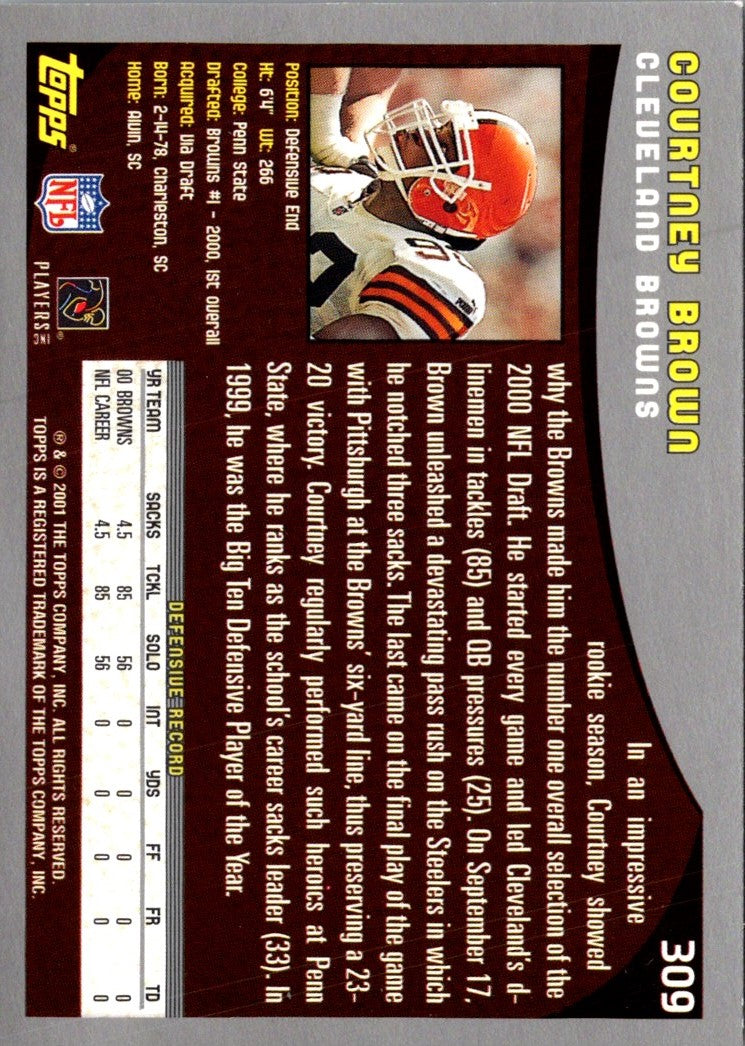 2001 Topps Courtney Brown