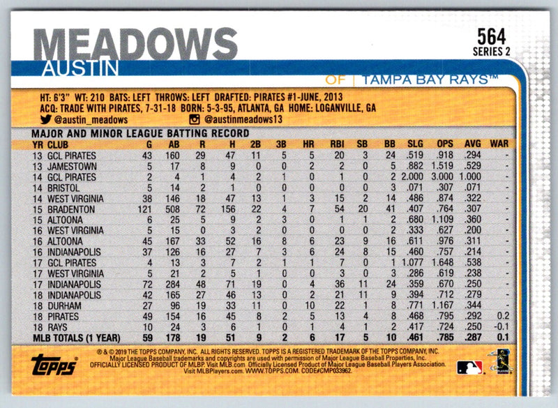 2019 Topps Austin Meadows