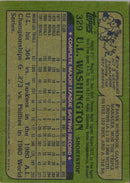 1982 Topps U.L. Washington