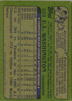 1982 Topps U.L. Washington #329
