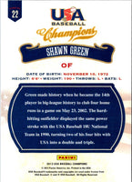 2013 Panini USA Champions Shawn Green #22