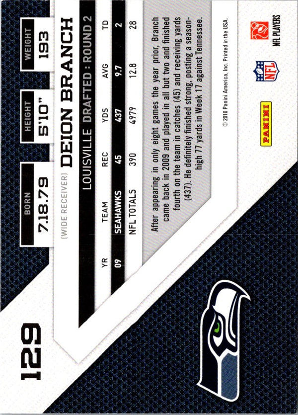 2010 Panini Rookies & Stars Deion Branch #129