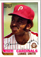 1982 O-Pee-Chee Lonnie Smith #127
