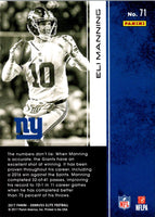 2018 Panini Absolute Eli Manning #71
