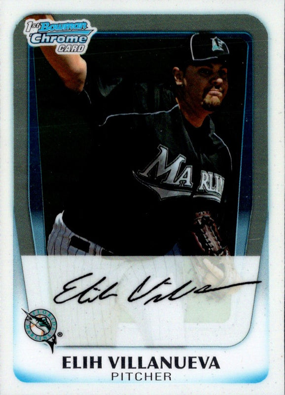 2011 Bowman Chrome Prospects Elih Villanueva #BCP69