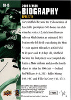 2010 Upper Deck Season Biography Gary Sheffield #SB-15