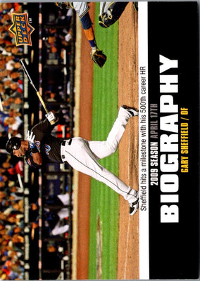 2010 Upper Deck Season Biography Gary Sheffield #SB-15