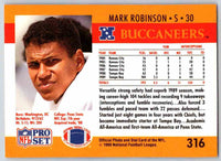 1990 Pro Set Mark Robinson #316