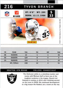 2011 Score Tyvon Branch