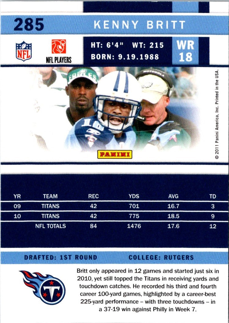 2011 Score Kenny Britt