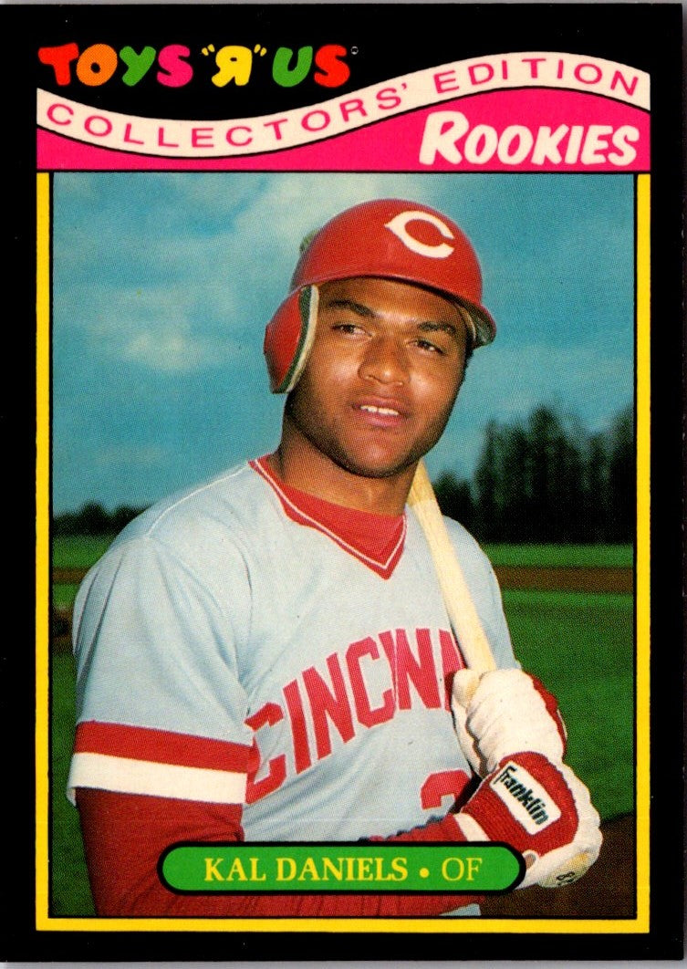 1987 Topps Toys'R'Us Rookies Kal Daniels