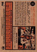 2011 Topps Heritage Minor League Matt Den Dekker