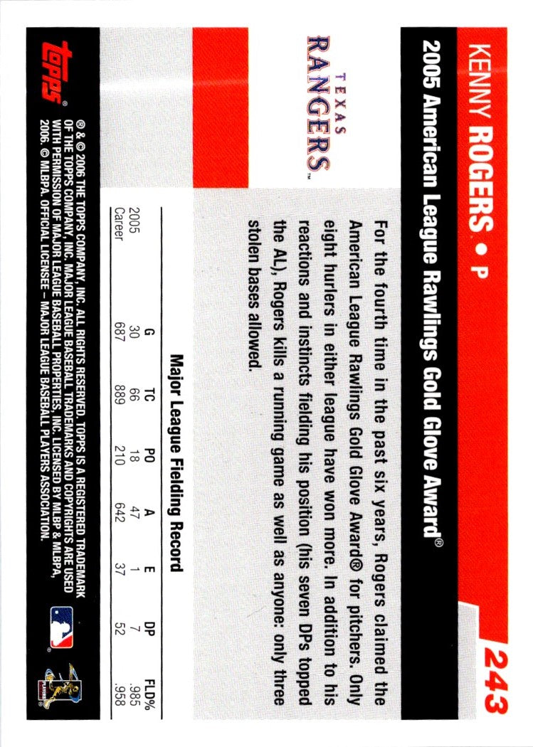2006 Topps Kenny Rogers