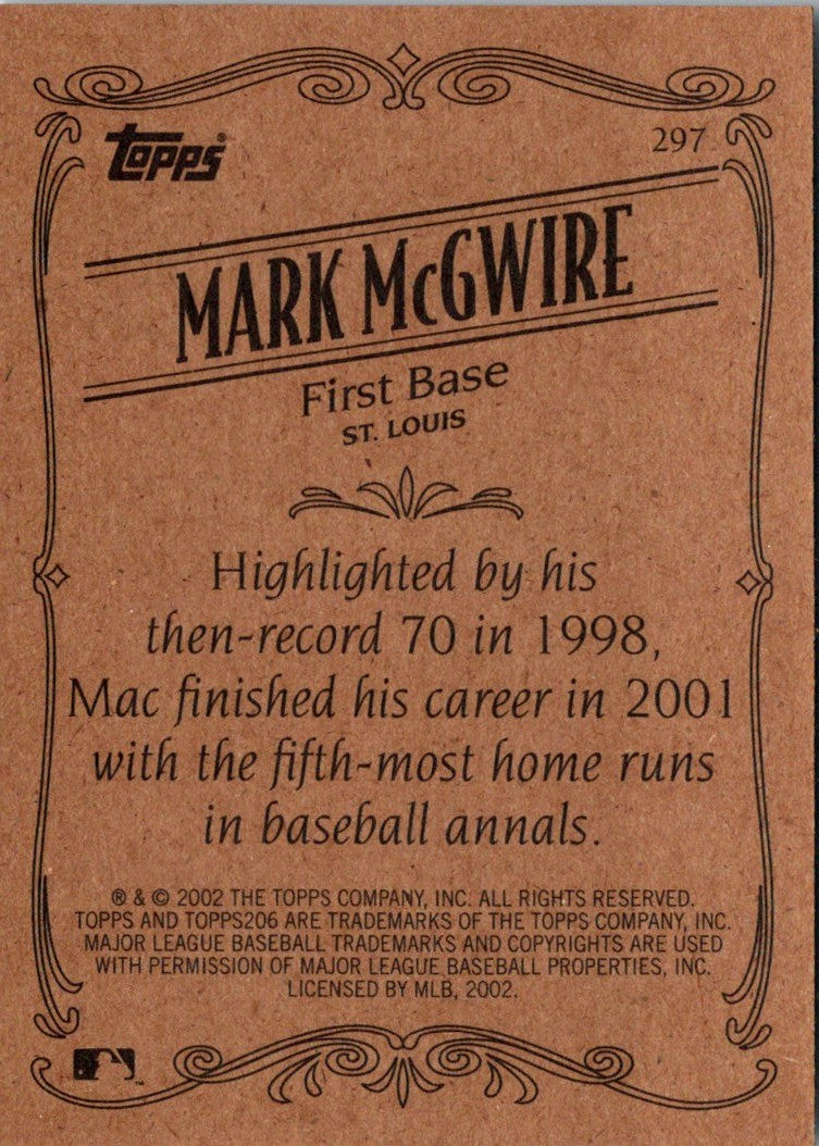 2002 Topps 206 Mark McGwire