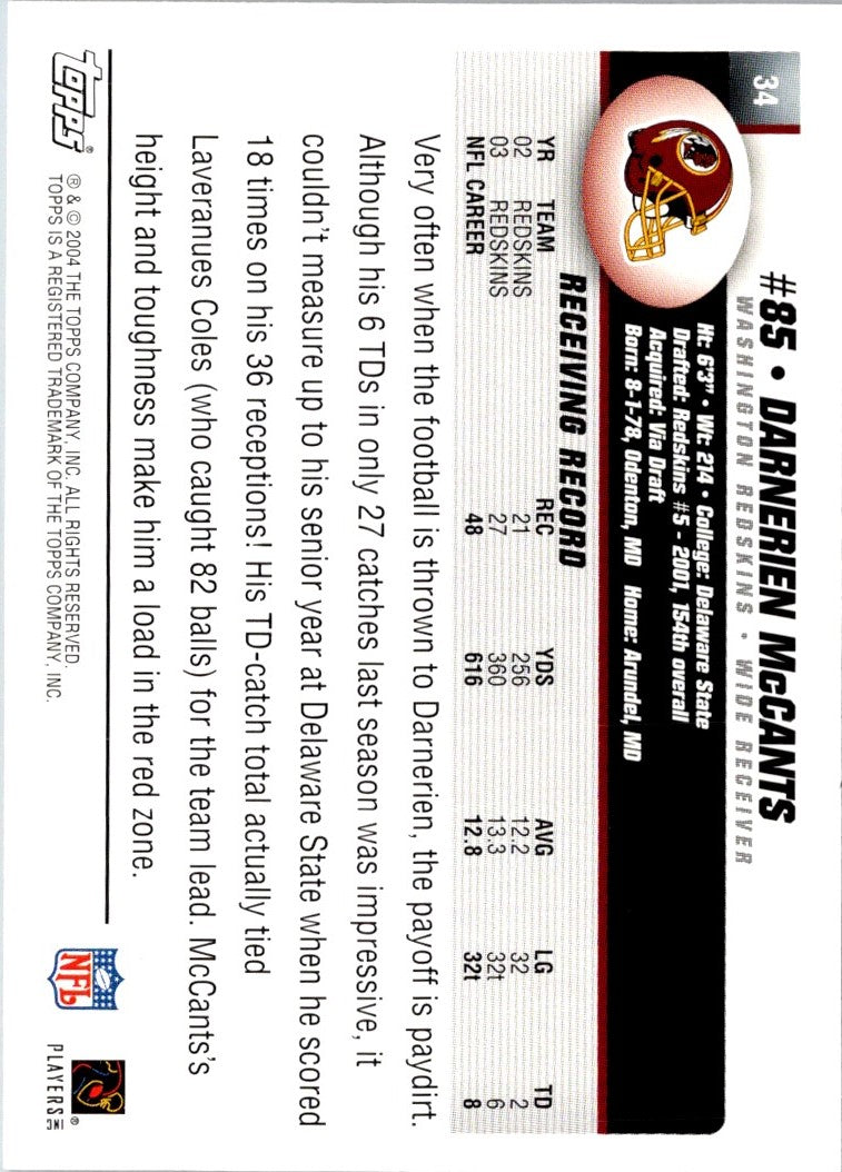 2004 Topps Darnerien McCants