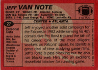 1983 Topps Pro Bowl Ballot #27 NM-MT