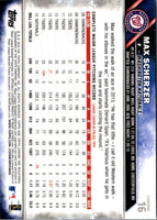 2016 Topps Chrome Max Scherzer #16