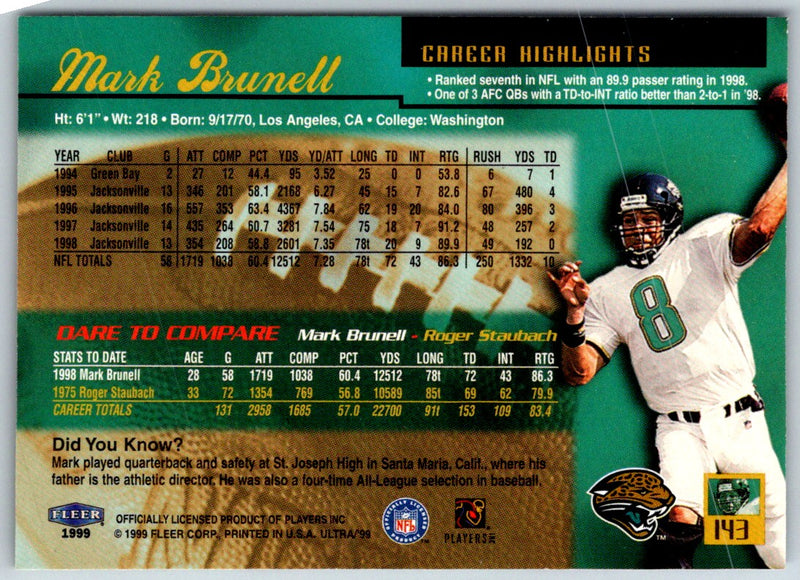 1999 Ultra Mark Brunell