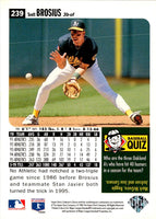 1996 Collector's Choice Silver Signature Scott Brosius #239