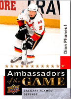 2009 Upper Deck Ambassadors of the Game Dion Phaneuf #AG34