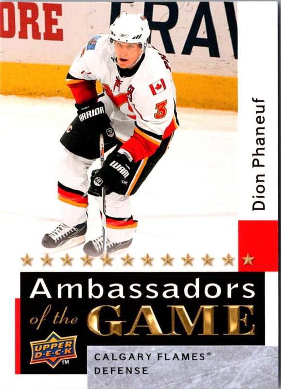 2009 Upper Deck Ambassadors of the Game Dion Phaneuf #AG34