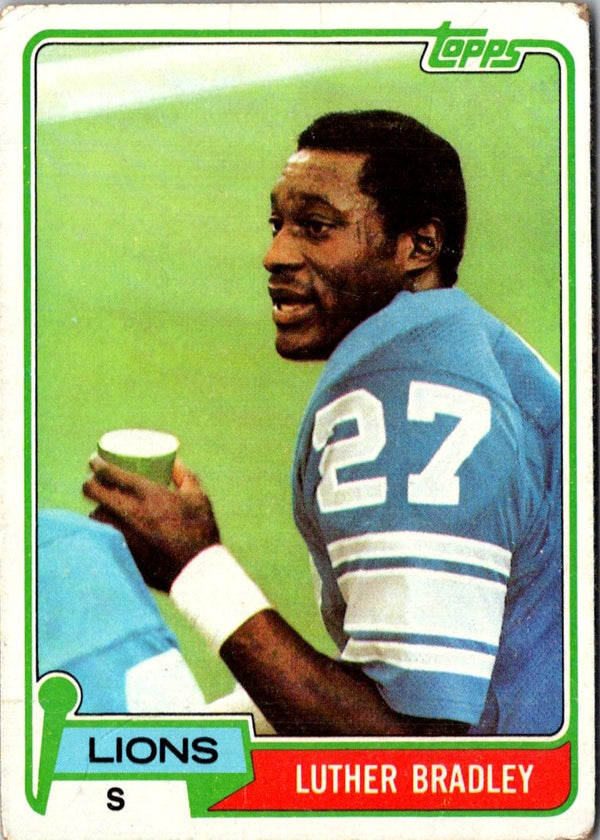 1981 Topps Luther Bradley #203