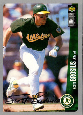 1996 Collector's Choice Silver Signature Scott Brosius #239
