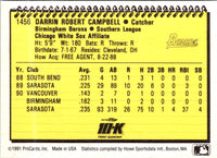 1991 ProCards Darrin Campbell #1456