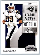 2018 Panini Contenders Aaron Donald