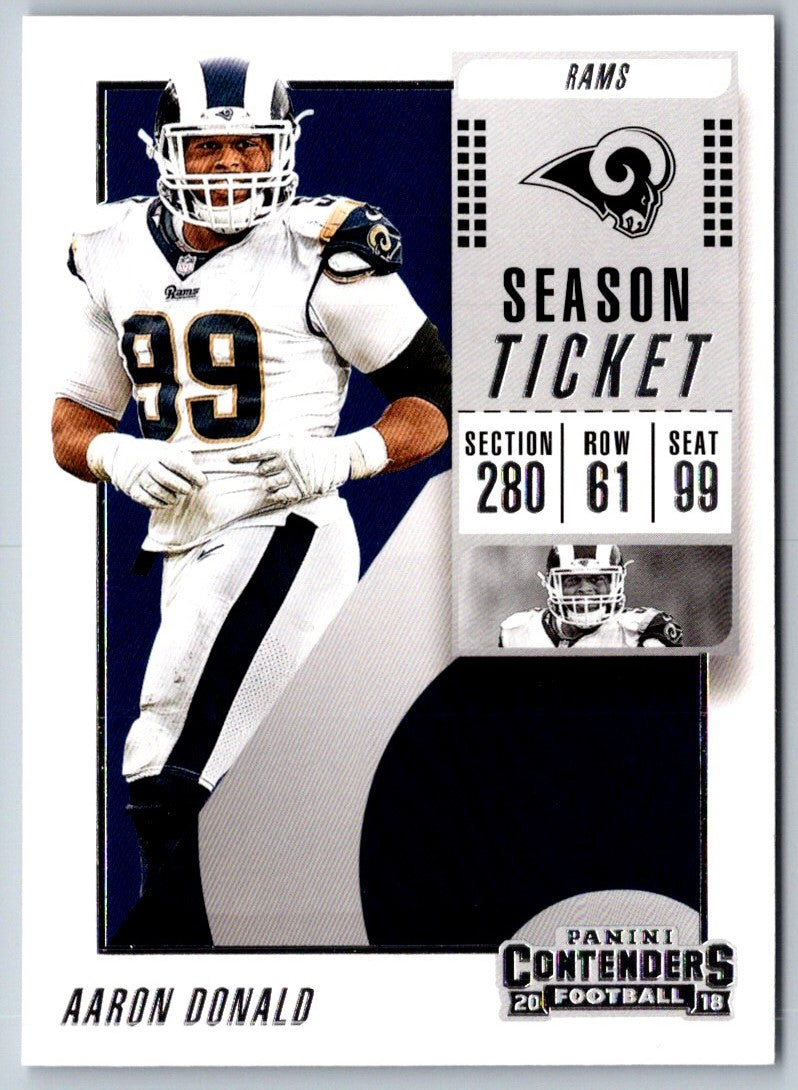 2018 Panini Contenders Aaron Donald