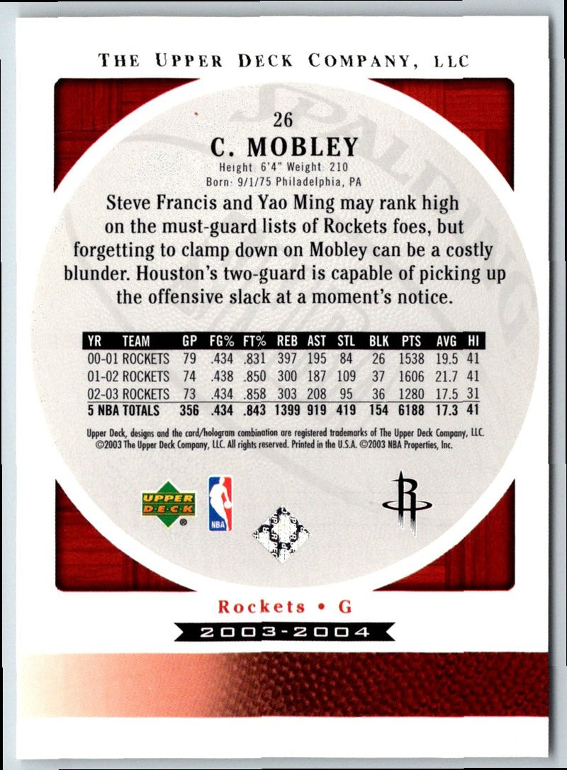 2003 Upper Deck Standing O Cuttino Mobley