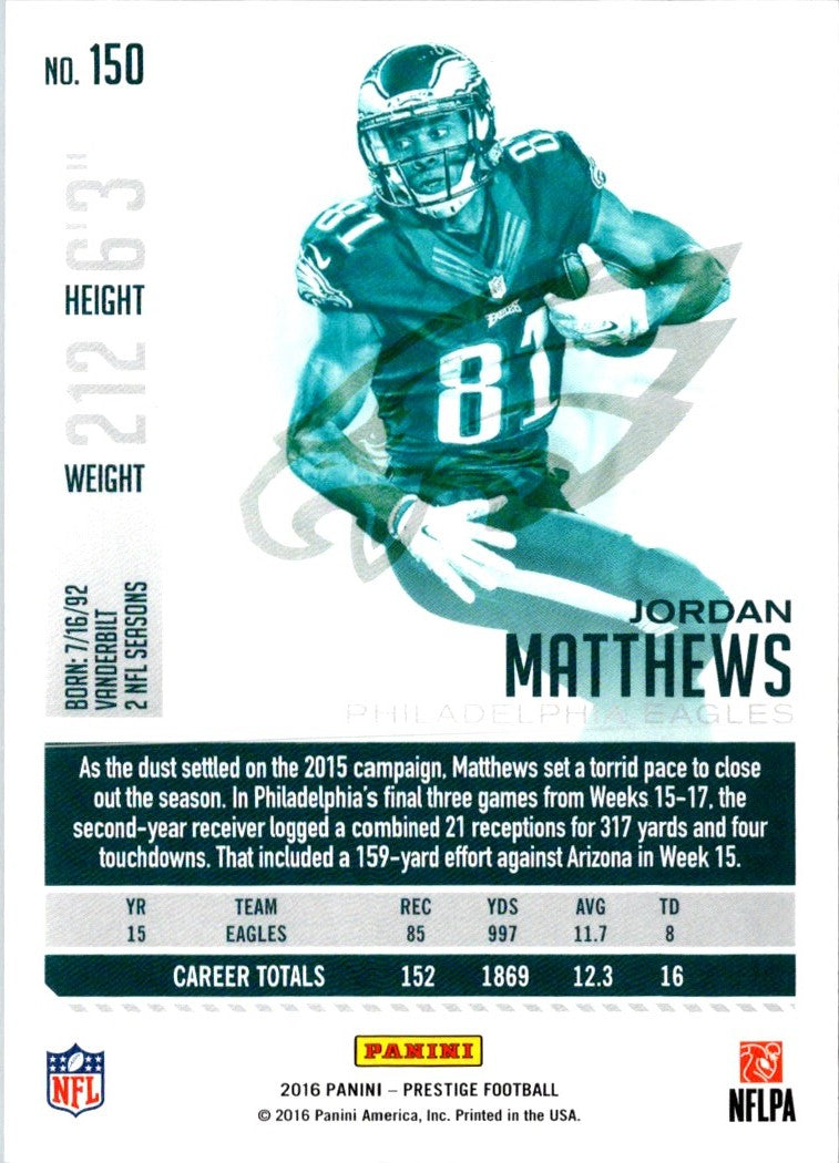 2016 Panini Prestige Jordan Matthews