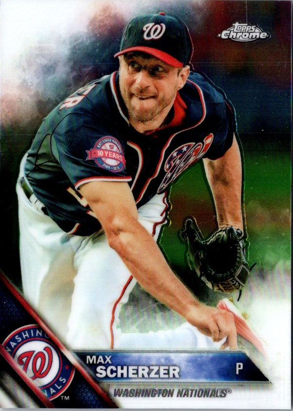 2016 Topps Chrome Max Scherzer #16