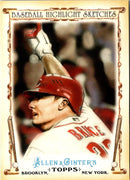 2011 Topps Allen & Ginter Baseball Highlight Sketches Jay Bruce