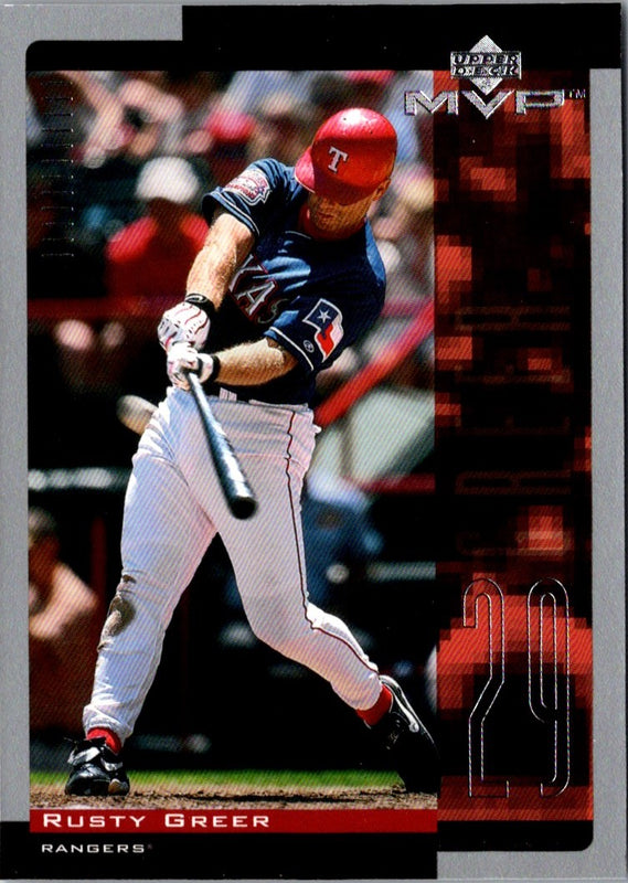 2001 Upper Deck MVP Rusty Greer #83