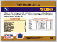 1990 Pro Set Chris Doleman #18