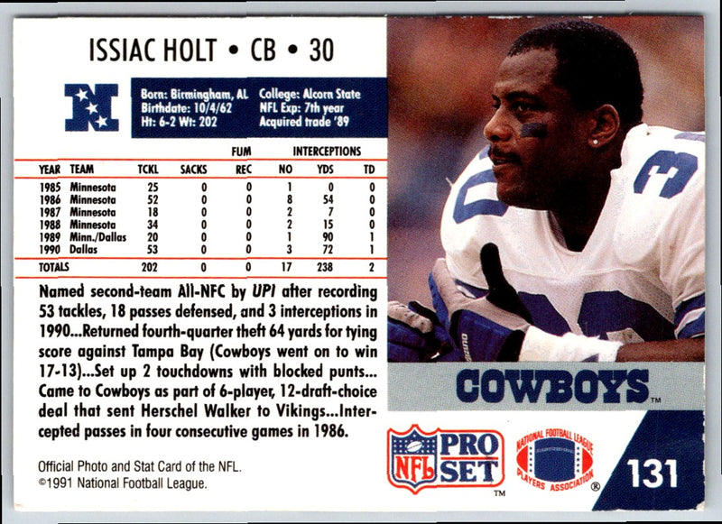 1991 Pro Set Issiac Holt