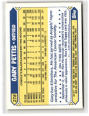 1987 Topps Tiffany Gary Pettis