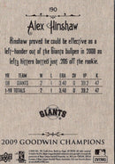2009 Upper Deck Goodwin Champions Alex Hinshaw