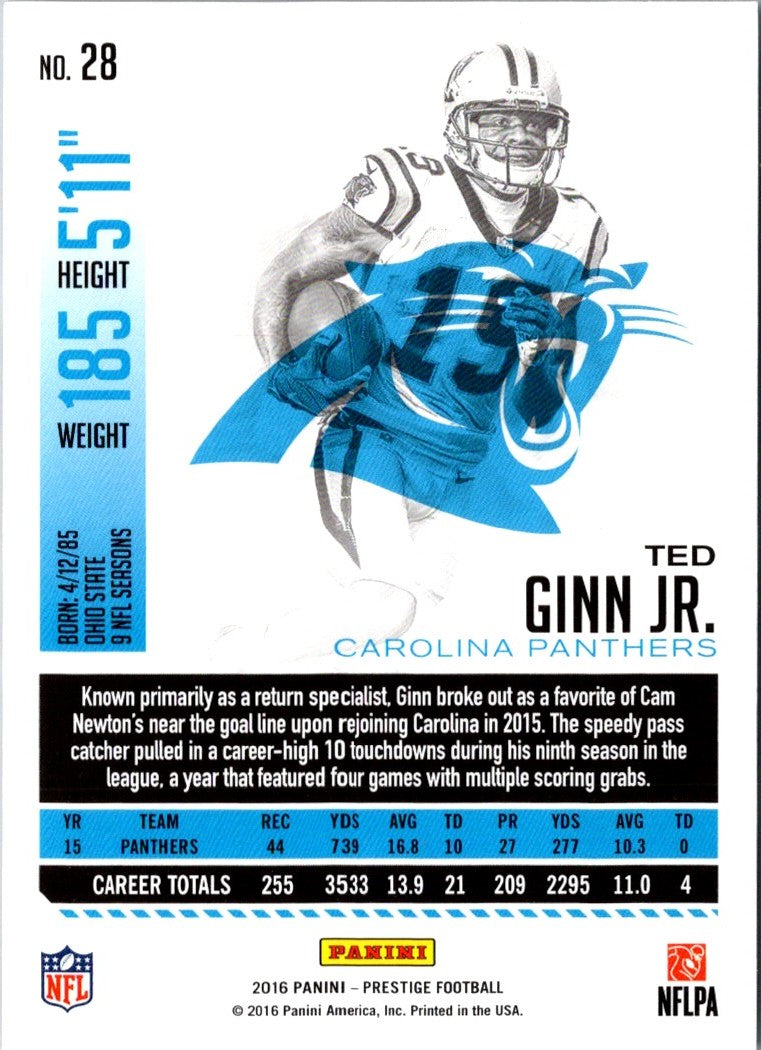 2016 Panini Prestige Ted Ginn Jr.