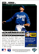 1996 Collector's Choice Silver Signature Les Norman