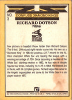 1985 Donruss Rich Dotson #3