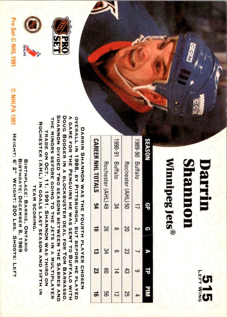 1991 Pro Set Darrin Shannon