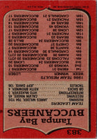 1986 Topps Buccaneers Team Leaders #372