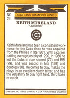 1987 Donruss Diamond Kings Keith Moreland #24