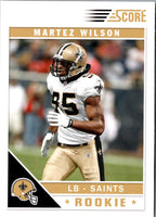2011 Score Martez Wilson #362 Rookie