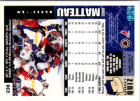 1996 Collector's Choice Stephane Matteau #230